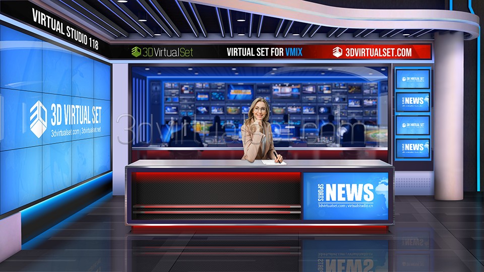 Virtual Sets 118B For Tricaster 1.Wide